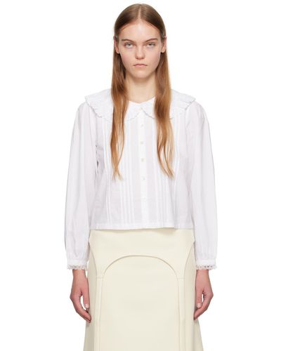 Sandy Liang Toffee Shirt - White