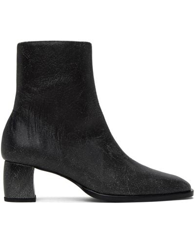 Eckhaus Latta Bowed Ankle Boots - Black