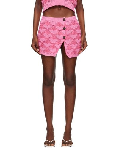 Marco Rambaldi Heart Miniskirt - Pink