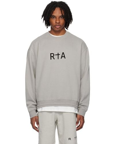 RTA Flocked Sweatshirt - Grey