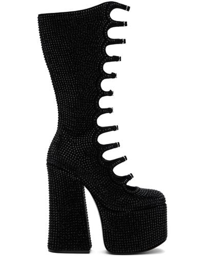 Marc Jacobs 'The Rhinestone Kiki Knee-High' Tall Boots - Black