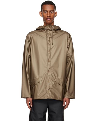 Rains Bronze Polyester Jacket - Multicolour