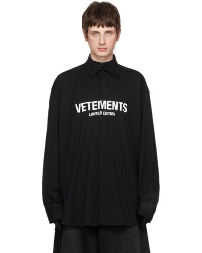 Vetements 'limited Edition' Shirt - Black