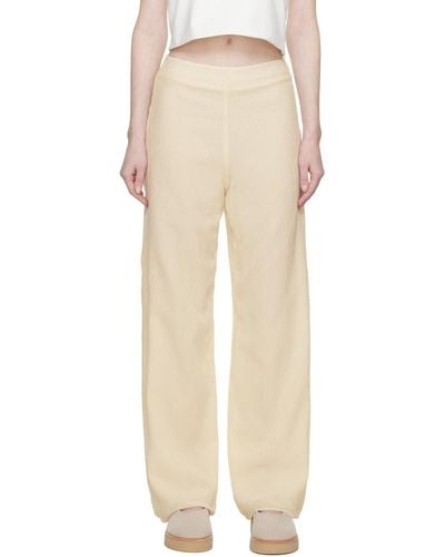 Missing You Already Off- Relaxed-fit Lounge Pants - Natural