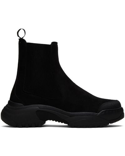GmbH Faux-suede Chelsea Boots - Black