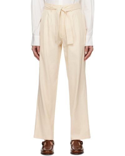 Commas Beige Tailored Pants - Natural