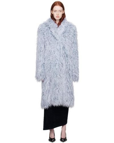 OTTOLINGER Blue Split Faux-fur Coat - Black
