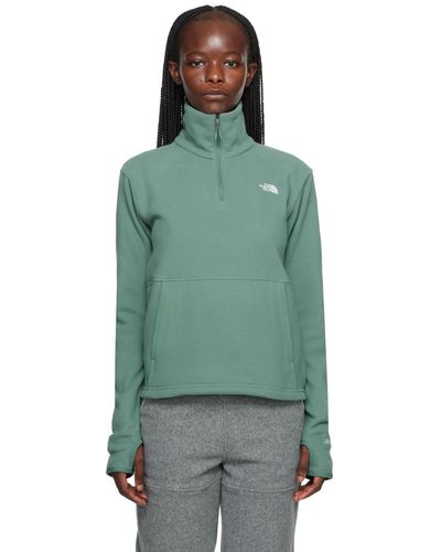 The North Face Pull alpine gris en polartec® - Vert