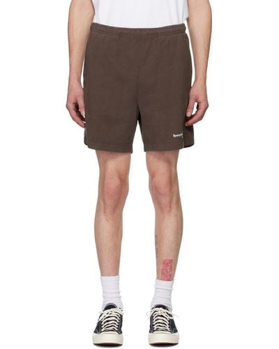 Sporty & Rich Brown 'athletic Club' Shorts
