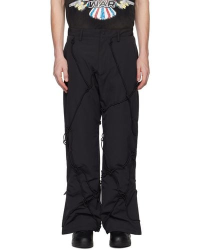 Who Decides War Add Edition Padded Trousers - Black