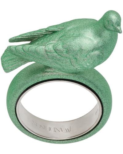 JW Anderson Green Pigeon Ring