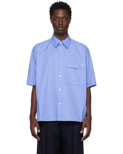 WOOYOUNGMI Blue Printed Shirt