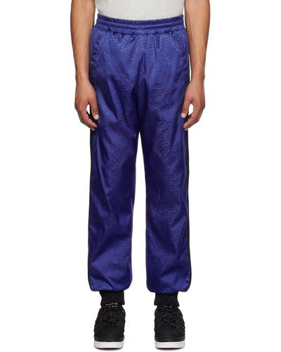 Moncler Genius Moncler X Adidas Originals Blue Down Trousers