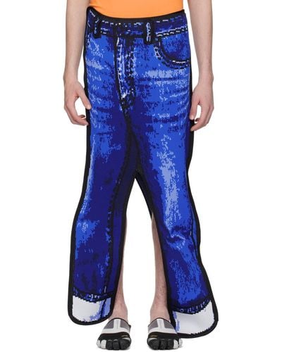 Doublet ブルー Two-dimensional Denim Pant スカート