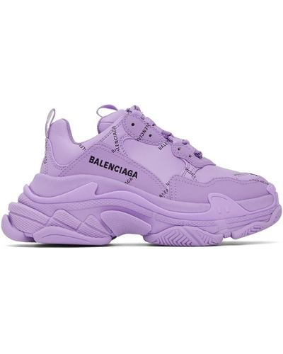 Balenciaga 'triple S' Sneakers - Purple