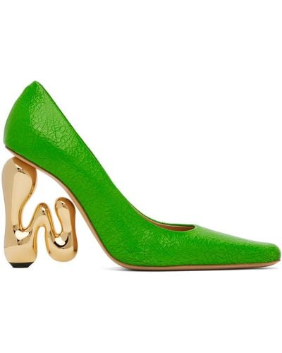 JW Anderson Green Bubble Heels