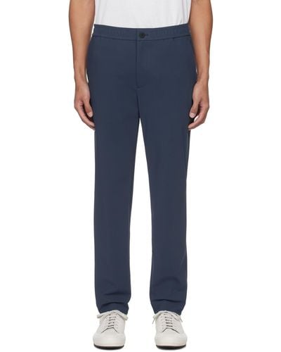 Theory Navy Mayer Trousers - Blue