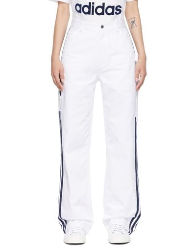 Noah White Adidas Originals Edition Painter Trousers