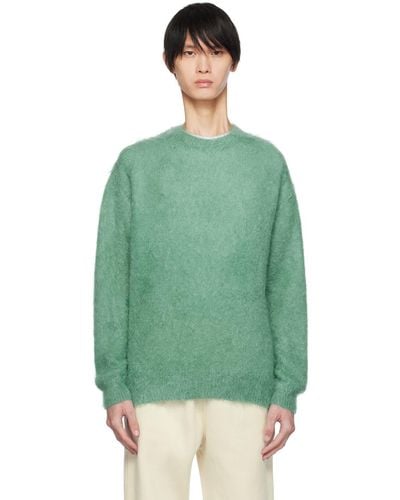 AURALEE Brushed Sweater - Green