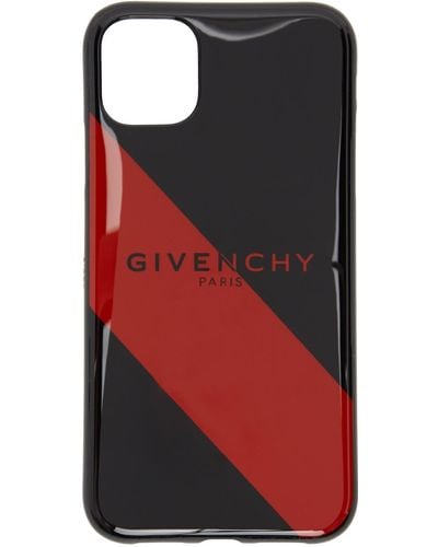 Givenchy Striped Logo Iphone 11 Case - Red