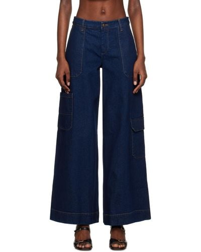 Bec & Bridge Bec + Bridge Roxanne Ultra Wide Jeans - Blue