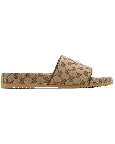 Gucci Sandales s gg sideline - Marron