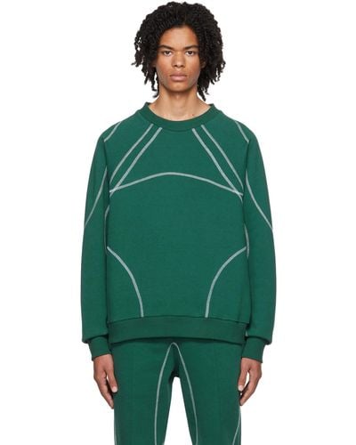 Saul Nash Overlock Stitch Sweatshirt - Green