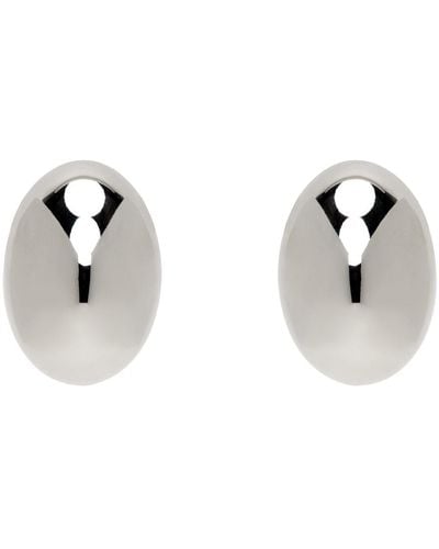NUMBERING egg Earrings - Black