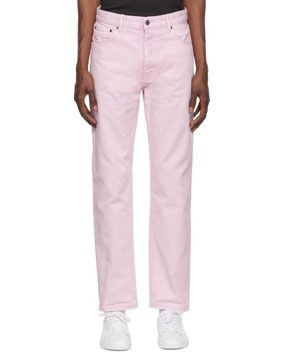 Ami Paris Pantalon droit rose - Multicolore