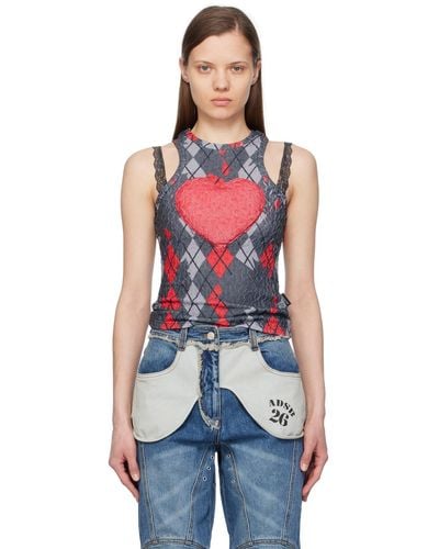 ANDERSSON BELL Ssense Exclusive Puffy Heart Saver Tank Top - Multicolor