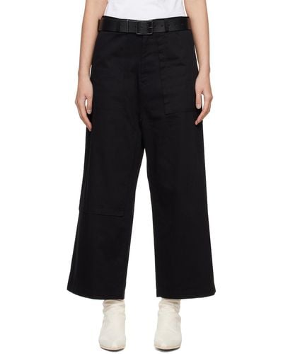 Y's Yohji Yamamoto Panel Trousers - Black