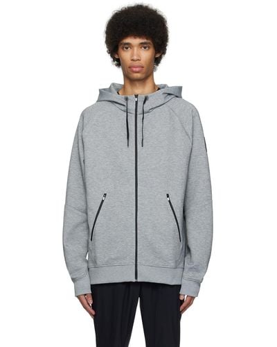 On Shoes Zipped Hoodie - Grey