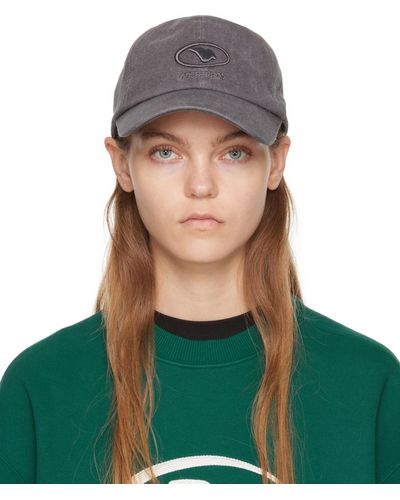 Adererror Grey Embroidered Cap - Green