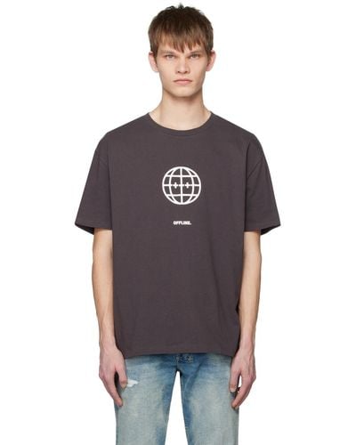 Ksubi Grey Offline biggie T-shirt - Black