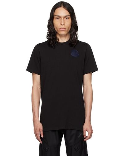 Moncler パッチ Tシャツ - ブラック