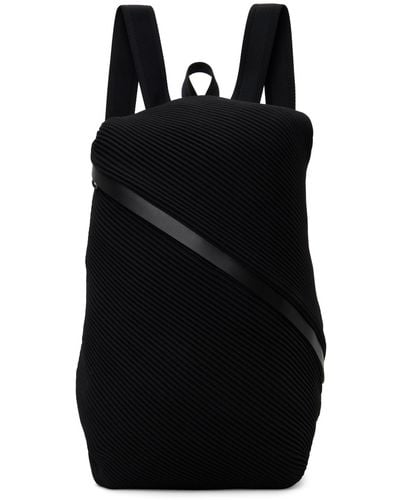 Pleats Please Issey Miyake Bias Pleats Backpack - Black