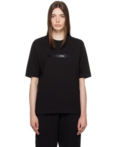 Moncler フロックロゴ Tシャツ - ブラック