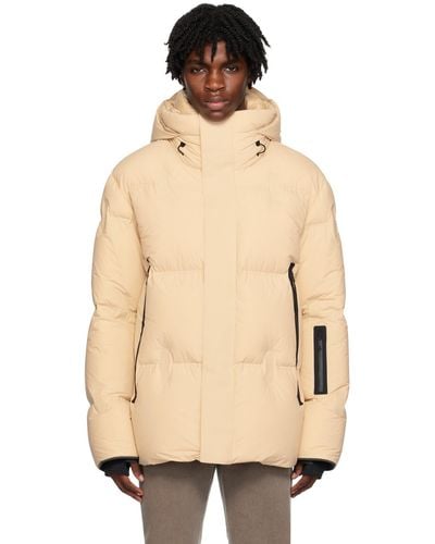 Zegna Beige Quilted Down Jacket - Natural