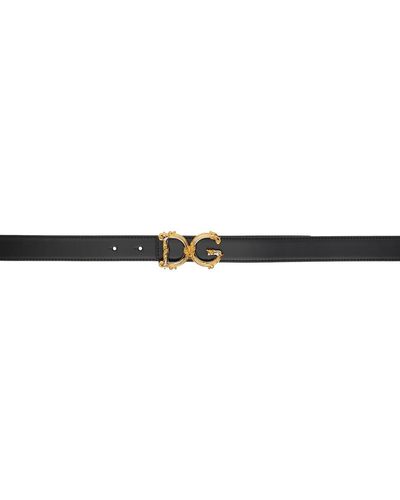 Dolce & Gabbana Bejeweled Dg ベルト - ブラック