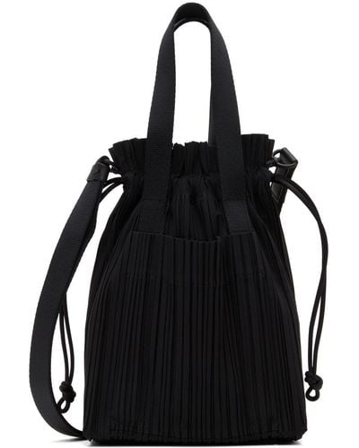 Issey Miyake Pleats Please Pleated shoulder bag, liu jo black woven tote, IetpShops
