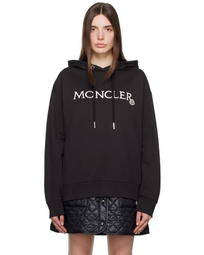 Moncler Patch Hoodie - Black