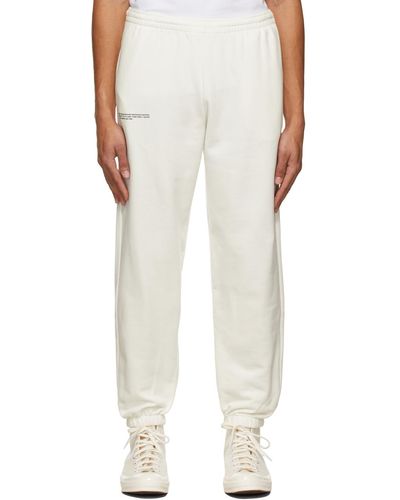 PANGAIA Pantalon de survêtement 365 blanc cassé en coton bio - Multicolore