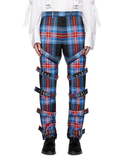 Charles Jeffrey Buckle Trousers - Blue