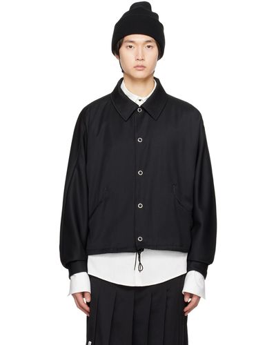 KOZABURO Spread Collar Jacket - Black