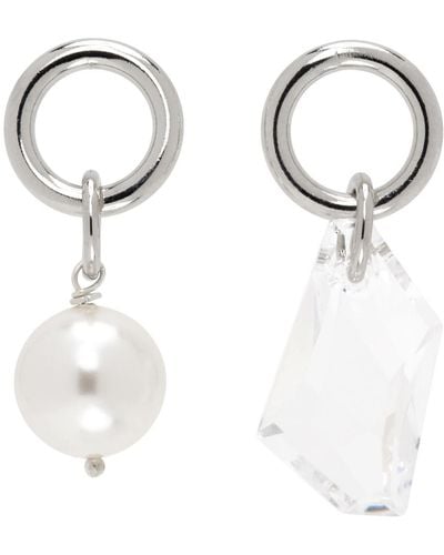 Justine Clenquet Laura Earrings - White