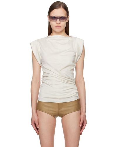 Isabel Marant T-shirt maisan blanc cassé - Multicolore