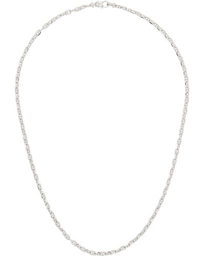 Tom Wood Cable Chain Necklace - White