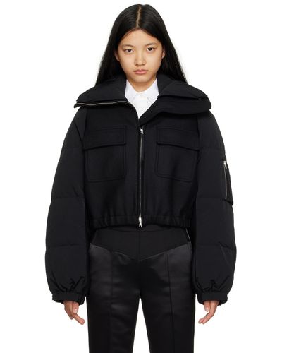 Helmut Lang Black Hybrid Down Jacket