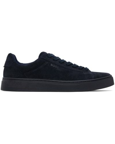 BOSS Lace-Up Sneakers - Black