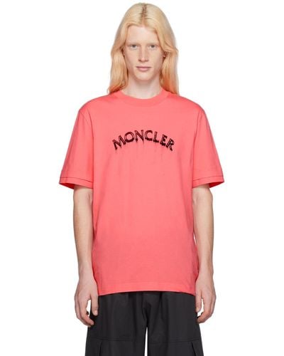 Moncler Pink Printed T-shirt